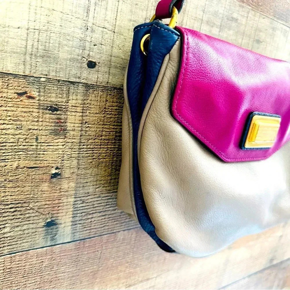 Marc By Marc Jacobs Color Block Leather Flap Crossbody - Picture 6 of 12